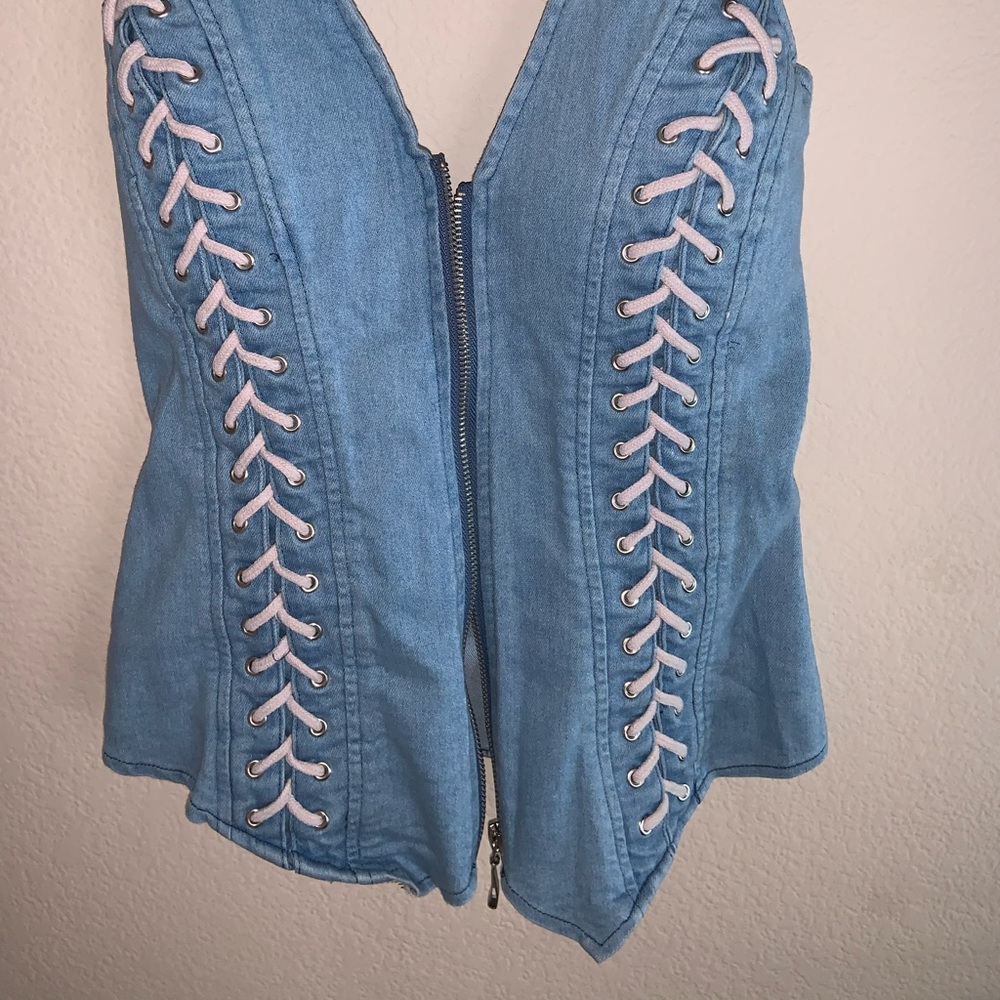 Jean tank top
